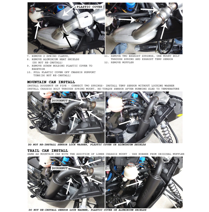 GGB Exhaust - 2021-2023 Ski-Doo Gen 4 600R E-TEC Quiet Can