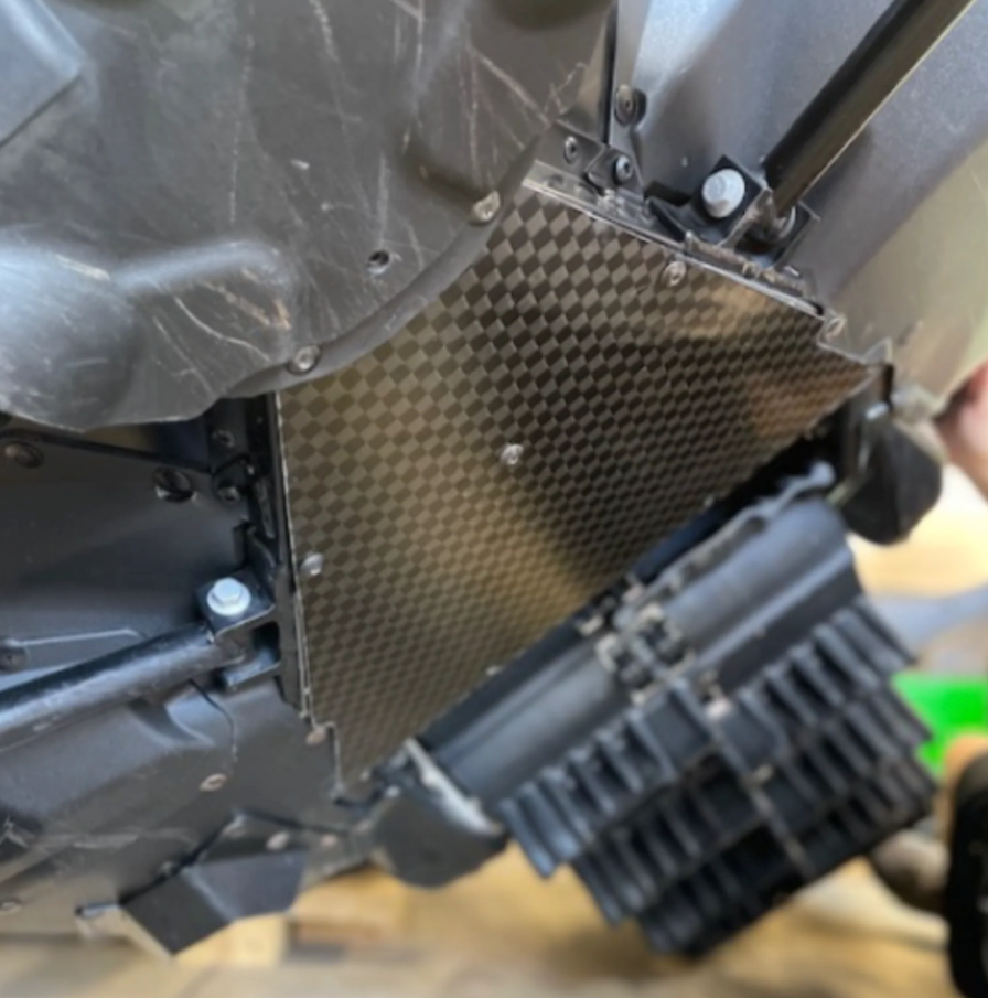 Carbon Pursuit – Arctic Cat Ascender Carbon Fiber/Kevlar Skid Plate