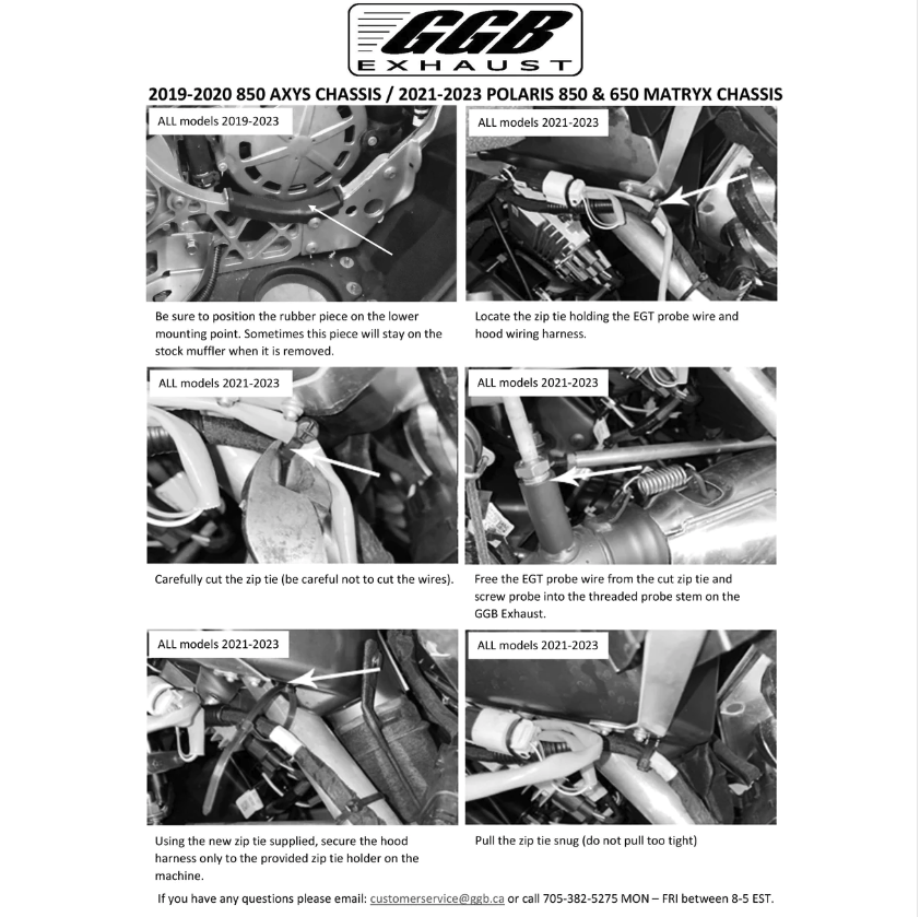 GGB Exhaust - 2023-2025 Polaris Patriot 9R Quiet Can