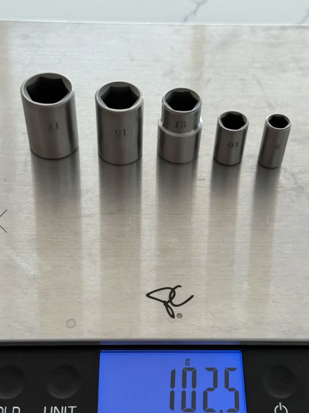 Slayer Ti – Pure Titanium Socket Set (5-Piece)